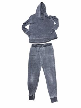 Jane and Delaney Washed Charcoal Gray Hoodie & Joggers